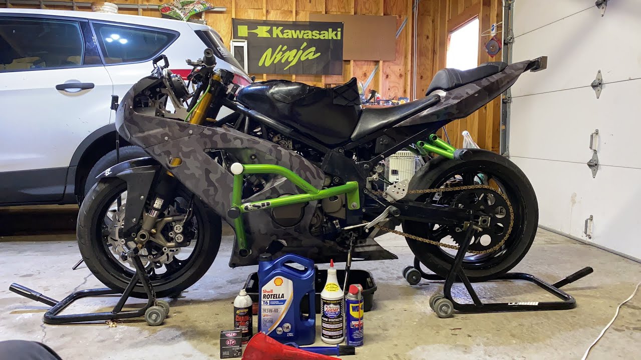Full Zx6r Service LIVE! - YouTube