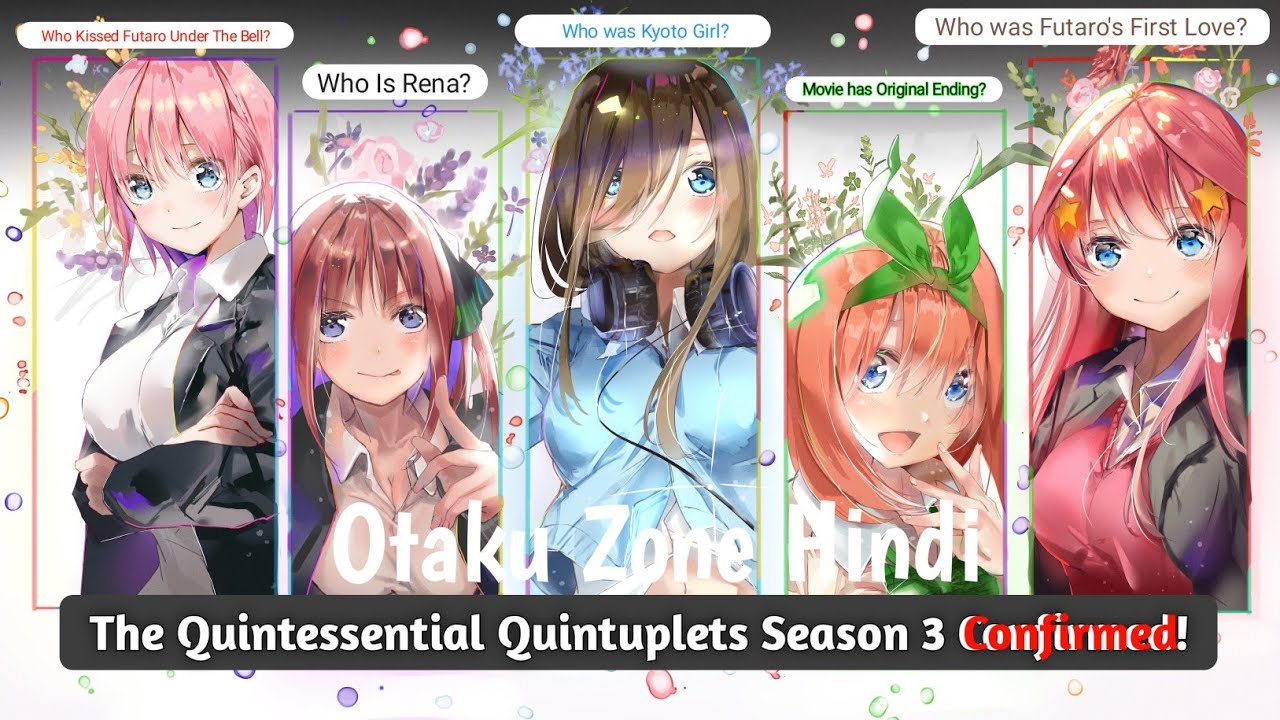 The Quintessential Quintuplets Season 3 Release Date Confirmed