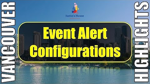 Event Alert Configurations
