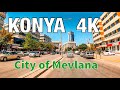 Konya 4K - Driving Downtown - City of Mevlana - TURKEY