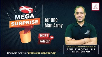 Mega Surprise from One Man Army 🔥🔥🔥 | GATE 2024 | Must Watch | Ankit Goyal