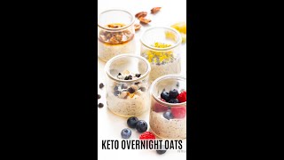 You won’t believe how easy Keto Overnight Oats are! #shorts screenshot 1