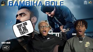 Bambiha Bole - Sidhu Moose Wala x Amrit Maan | First Time Hearing It | Reaction!!!