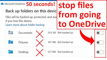 How do I stop files from going to OneDrive 2025