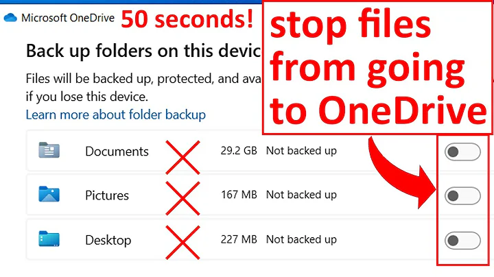 How do I stop files from going to OneDrive 2025