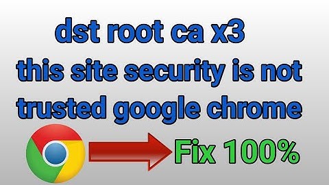 dst root ca x3 this site