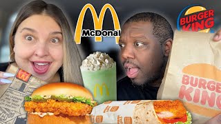 Eating the NEWEST FAST FOOD ITEMS For The ENTIRE Afternoon!