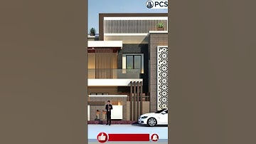 Contemporary House Design Made in Revit and SketchUp #shorts
