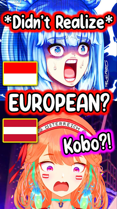 Kobo Didn't Realize Kiara Is European #hololive #hololiveenglish #vtuber