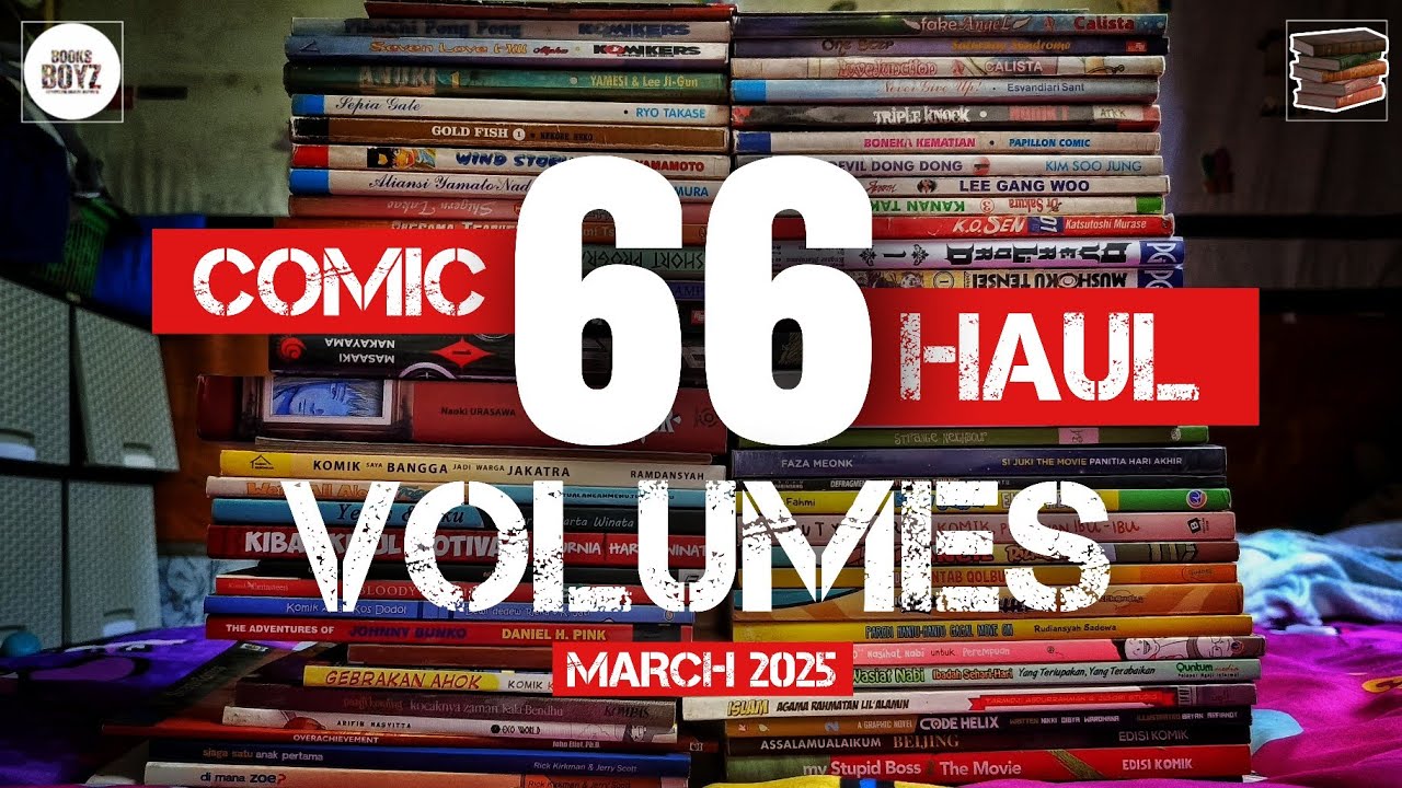 MANGA HAUL MARET 2025 - 60+ VOLUMES // Book Haul - Manga Shopping 2025 | Booktube Indonesia