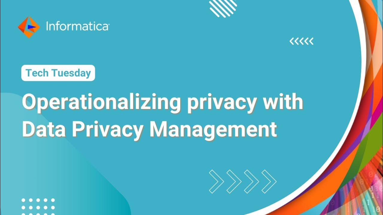 Operationalizing privacy with Data Privacy Management - YouTube