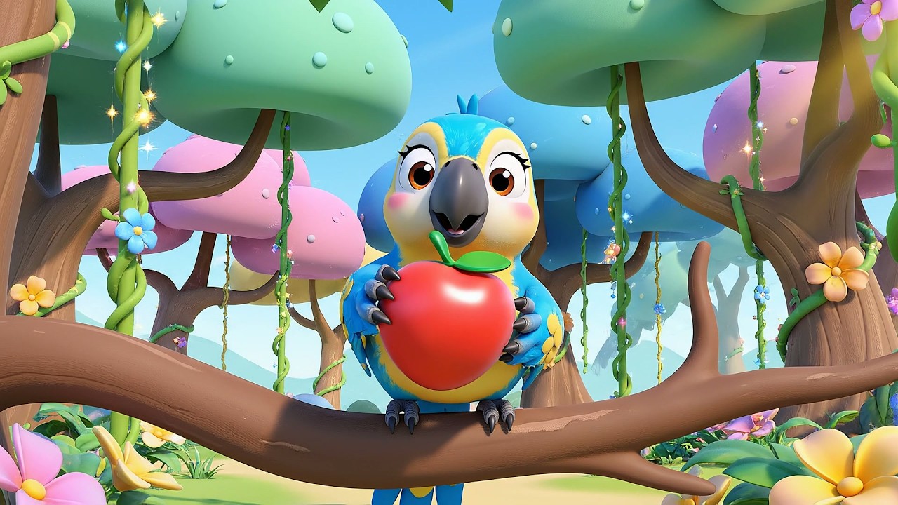 Squawk Squawk Silly Parrot Says Squawk Squawk Squawk | Funny Bird Songs & Nursery ...