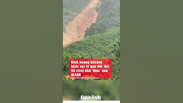 Kinh hoàng khoảnh khắc sạt lở quả đồi, đất đá chảy như 