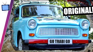 The Trabant from Go Trabi Go, one of 13 and the last from the film. Presented in the interview