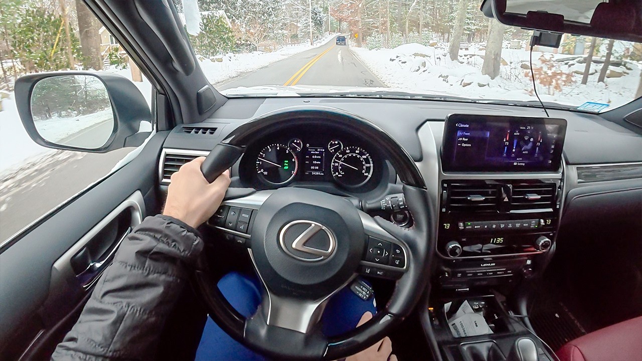 Drifting The Lexus GX460 - POV Snow Drive Therapy