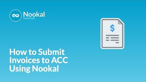 How to Submit Invoices to ACC Using Nookal