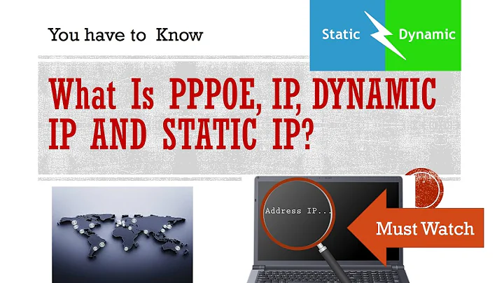 What Is PPPOE, ip, dynamic ip and static ip?