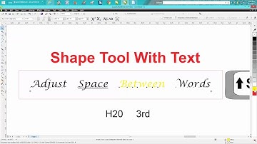 Corel Draw Tips & Tricks Text with the shape tool