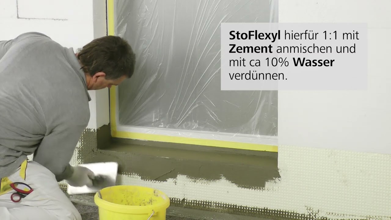 Sto-WDVS - Nachträglicher Einbau eines Balkonaustritts bzw. Fensterbank