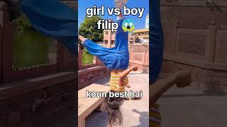 girl vs boy filip ?? amezing shorts ? viral video ?backflip 500k indian stunt lover flip