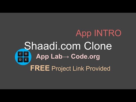 Shaadi.com Clone | App Lab | Code.org | App Intro