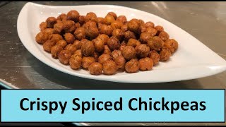 Roasted Crispy Crunchy Chickpeas | Spiced Garbanzo Beans | Show Me The Curry