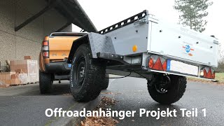 Offroad trailer with roof tent | DIY project presentation | 3onTour