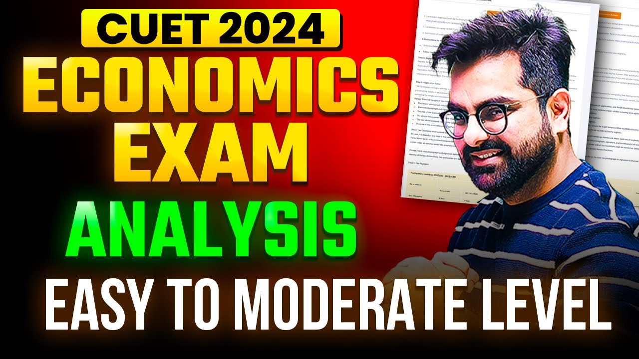 CUET 2024 Economics Paper Exam Analysis💯 - YouTube