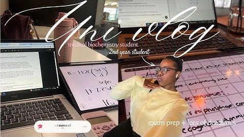 romanticising exam days ✧ super productive study vlog | med biochem, lectures & deadlines 