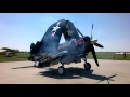 F4U-4 Corsair engine startup @ LHUD 2016