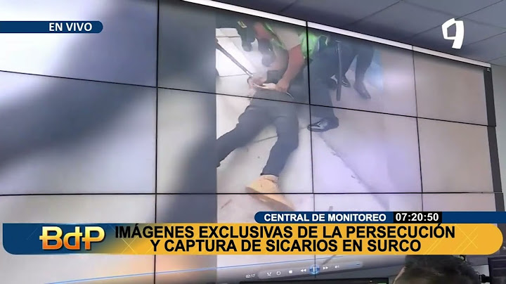 En exclusiva: imágenes de la fuga y captura de los sicarios que dejaron un muerto y herido en Surco