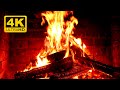 4K Crackling Fireplace &amp; Burning Logs 🔥 Relaxing Fireplace (3 Hours) for Stress Relief, Sleep, Relax