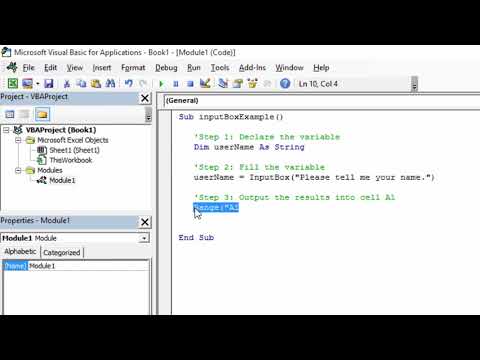 Excel Macros InputBox