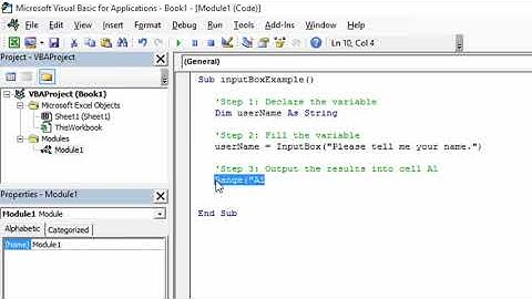 Excel Macros InputBox
