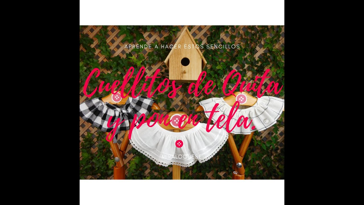 Cuellitos de Quita y Pon en Tela.