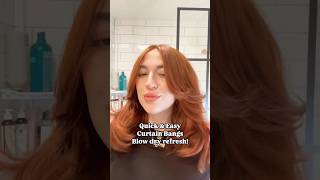 Quick fix for second day curtain bangs🫶🏻 #hairstyle #hair #fyp #diy #love #beautiful