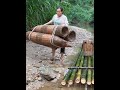#Eps002 Single mother and baby - catching giant fish and making dried fish #Singlemomlife #videocatc