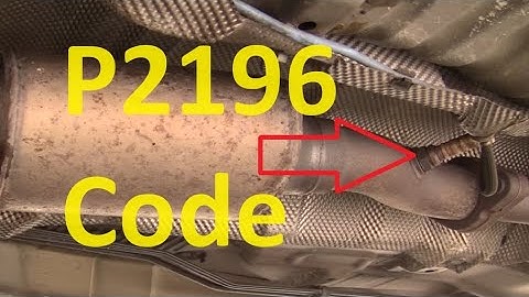 Causes and Fixes P2196 Code: O2 Sensor Signal Biased/Stuck Rich (Bank 1 Sensor 1)