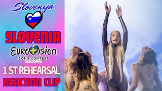 🎥 SNIPPET Reaction 🇸🇮 1st Rehearsal Raiven - Veronika | Slovenia Eurovision 2024 (SUBTITLED)