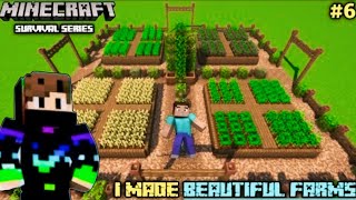 I made all food farms in minecraft survival || minecraft pe survival series ep6 ||