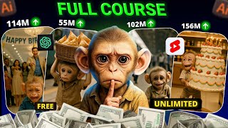 "How To Create Viral AI Monkey Videos 😱 100M+ Views Formula | Full Course" screenshot 4