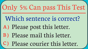 Mixed English Grammar Quiz |💫 Only 5% Can pass This Test 