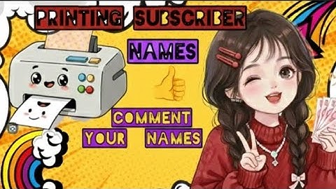 Writing my subscriber names in printer 🖨️#shotlive#virallive#viralprinter#names