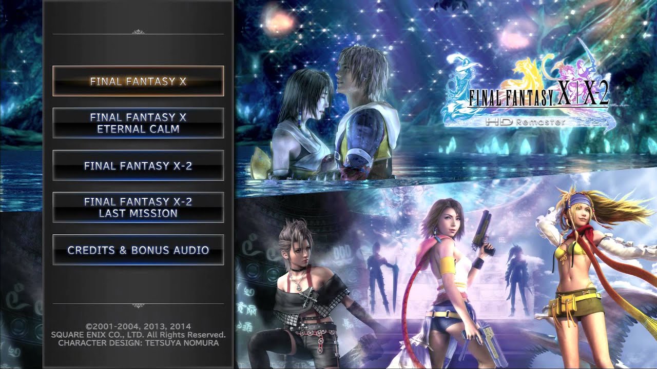 Final Fantasy X X 2 Hd Remaster Main Menu Youtube