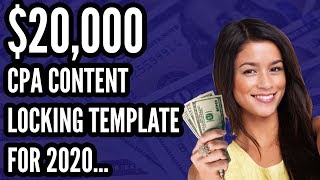 This is a cpa content locking tutorial for beginners in 2020 whom are
looking to make their first $10k online with marketing.. no need worry
much beca...