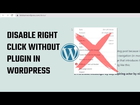 How to disable right-click in WordPress without plugins | Javascript | #WordPress 42
