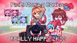 Pixel Monika Canta; Really Happy 2K22 / (CoverFNF) | DDTO Plus