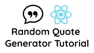 Random Quote Generator React Project Tutorial