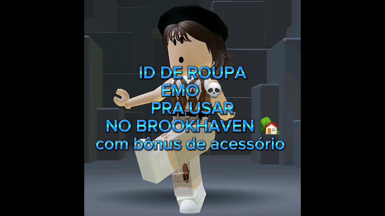 ID DE ROUPA EMO PRA USAR NO BROOKHAVEN 🏡 #roblox 