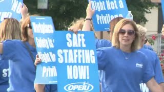 Nurses at McLaren Macomb Hospital in Mount Clemens demand new contract